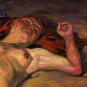 peinture huile modele vivant
